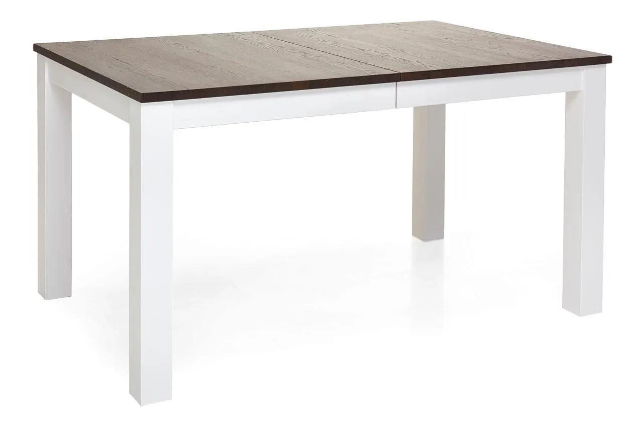 AAVA-ruokapöytä 90 x 140 cm (Valkoinen/Smoked oak)