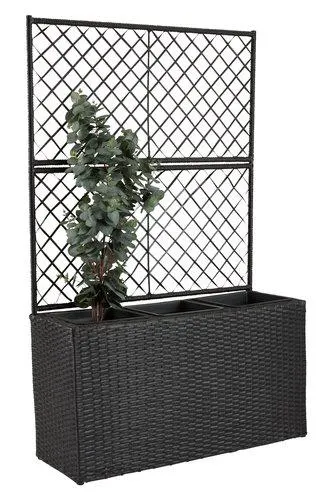 Fioriera a cassetta TRANA P30xL83xH130 cm nero