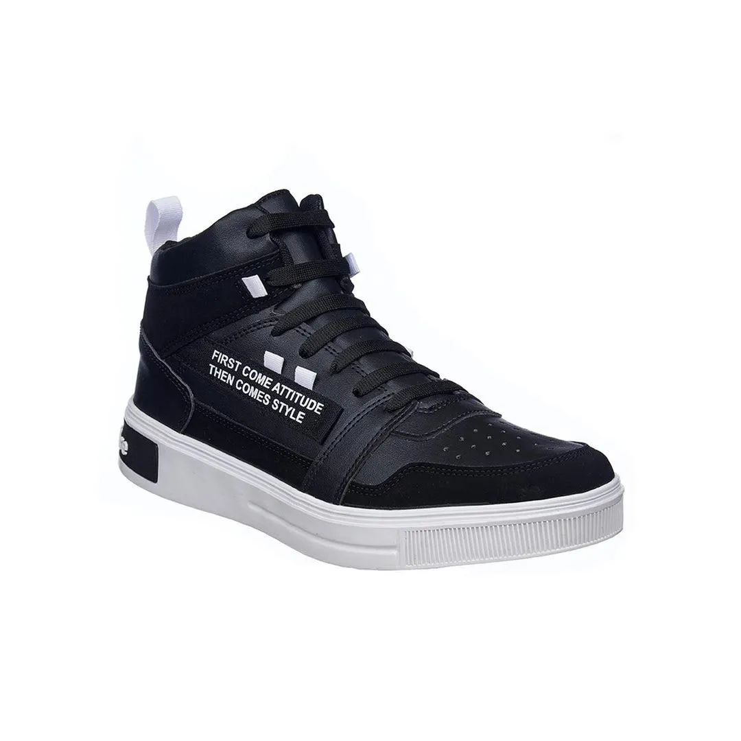 Tenis Para Hombre En Botín Diseño Urbano Clásicos Negro