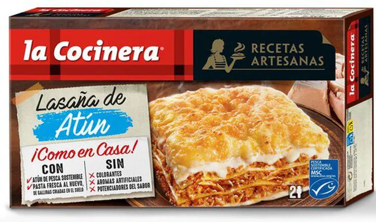 Lasaña La Cocinera atún 500g