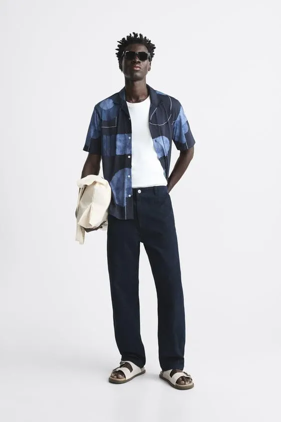 CAMISA ELÁSTICA ESTAMPADO