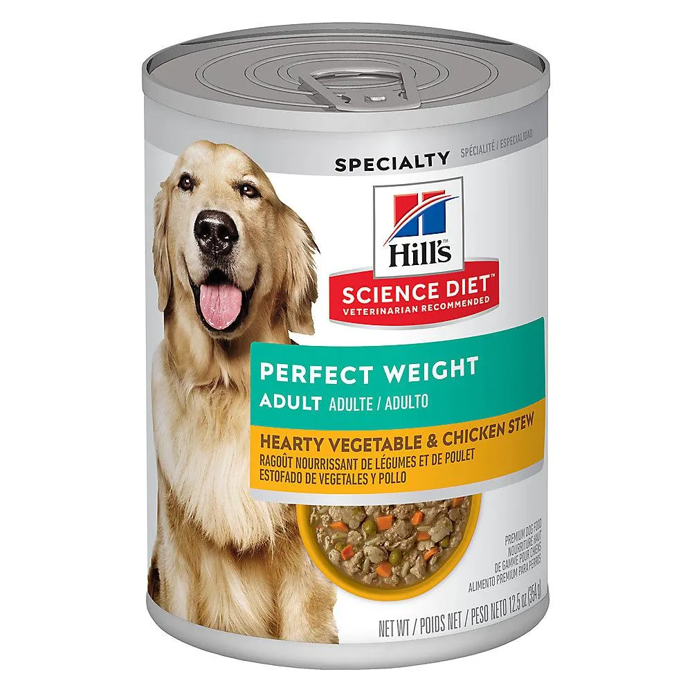 Hill's® Science Diet® Perfect Weight Adult Wet Dog Food - Vegetable & Chicken Stew, 12.5 oz