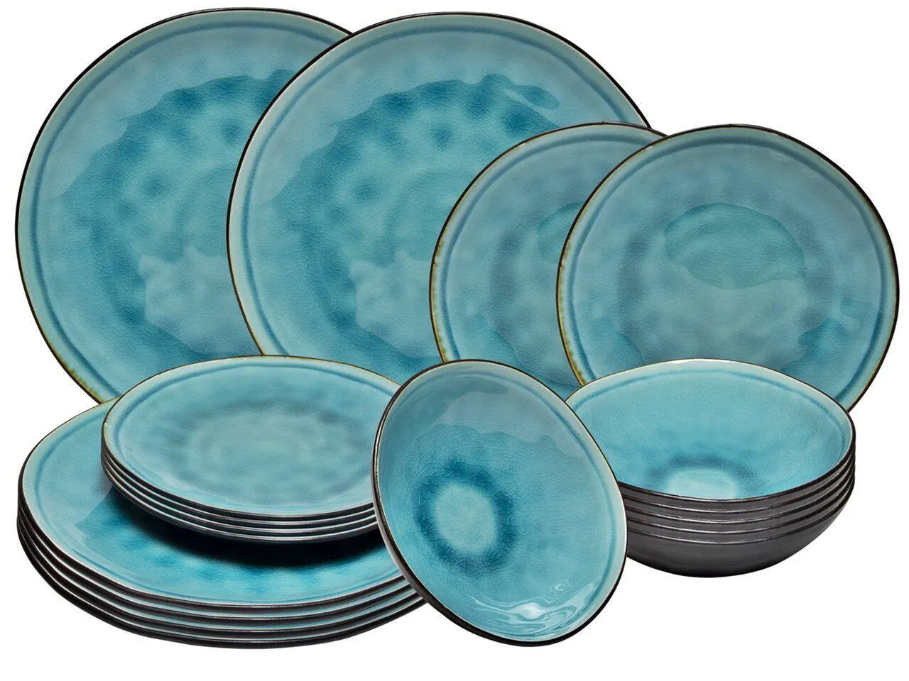 Lautaset Blue Lagoon, 18 kpl