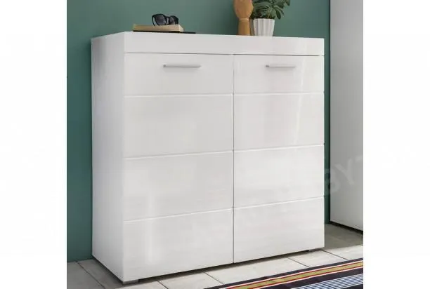 Komoda/botník Amanda 867, leská biela