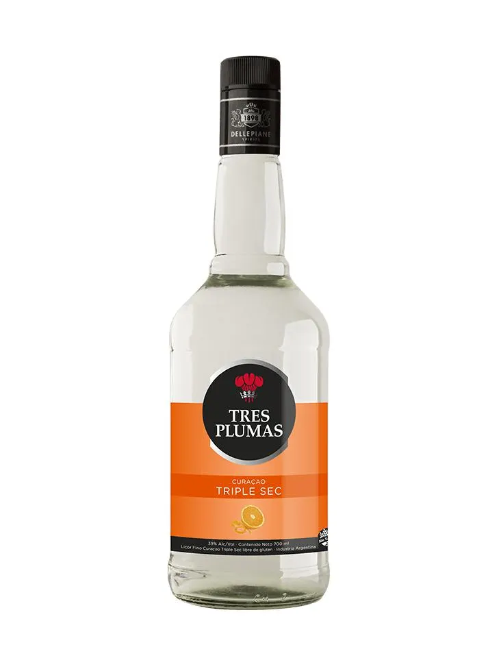 LICOR TRES PLUMAS TRIPLE SEC 700ML