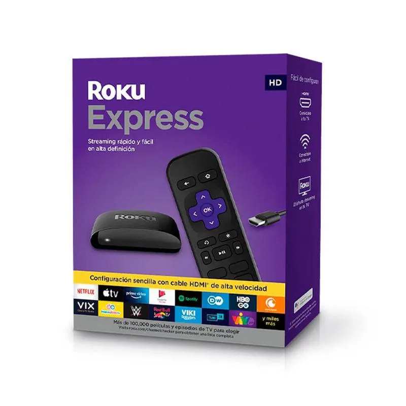 Roku Express 3930MX-P Latam Negro