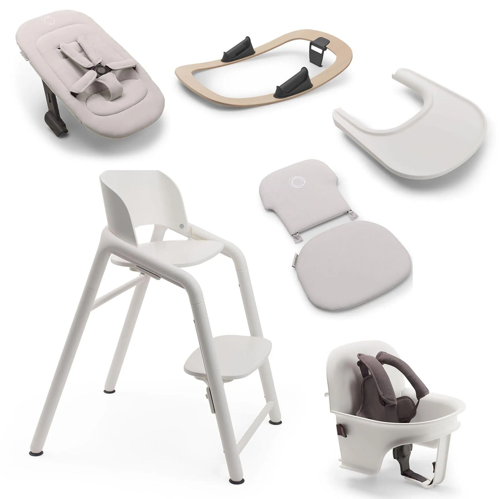 Bugaboo Giraffe Highchair Complete Newborn Bundle in White