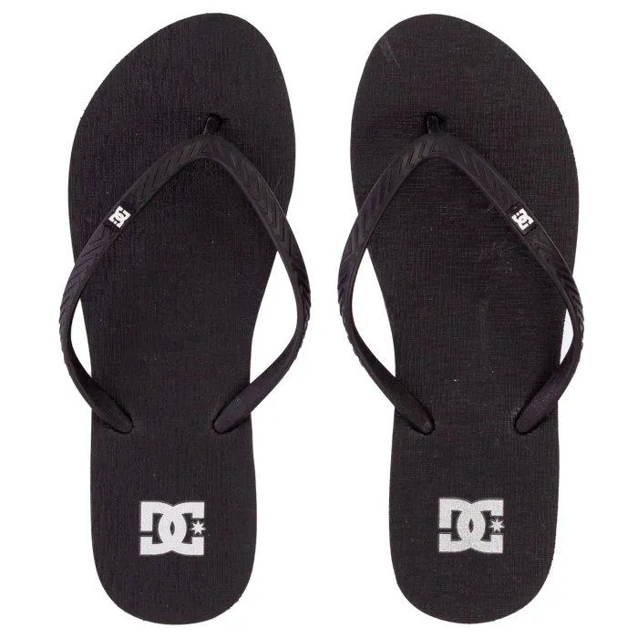 Ojotas Spray Logo (Blk) Dc Mujer