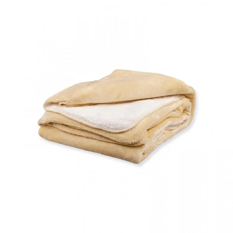 Deka mikroflanel LUX s beránkem smetanová 150x200 cm