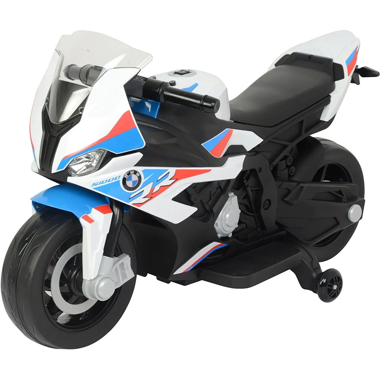 Moto elettrica BMW S1000RR bianca