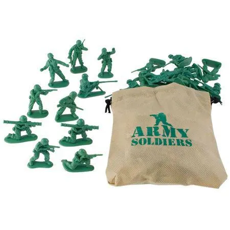 Army Soldiers with Bag