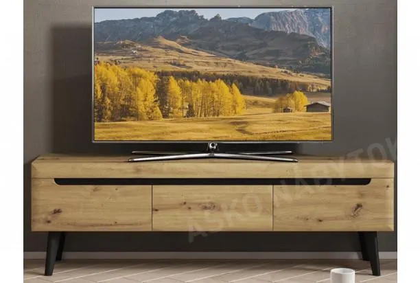 Široká TV skrinka Nordi, dub artisan, 160 cm