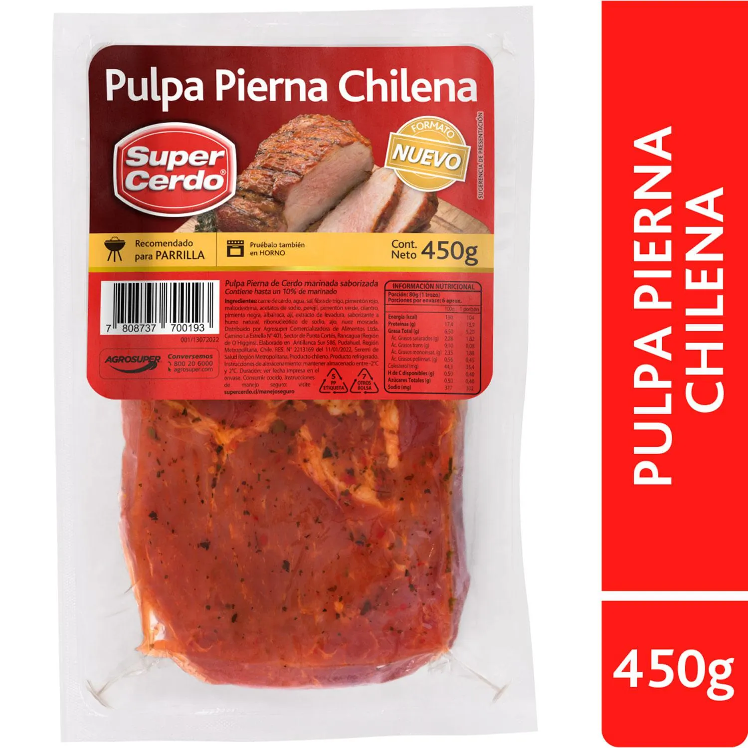 Pulpa pierna chilena 450 g