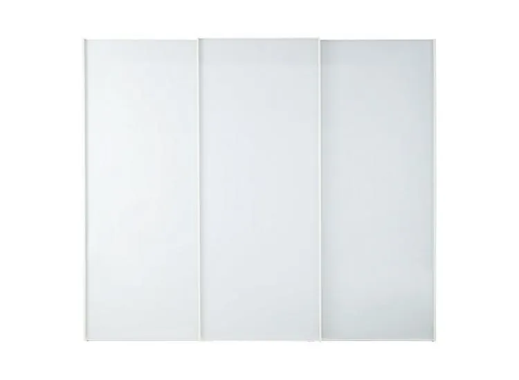 Memphis 3-Door Sliding Wardrobe - White - Extra Large