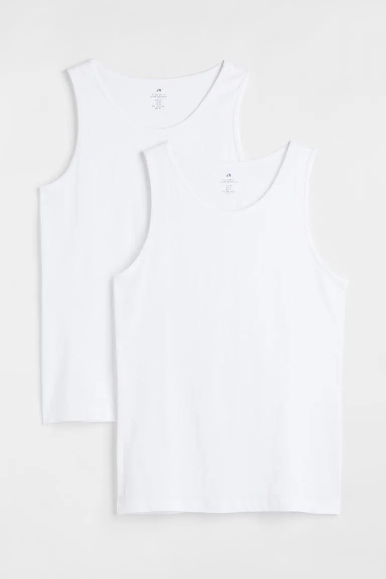 2-pack Regular Fit vest tops