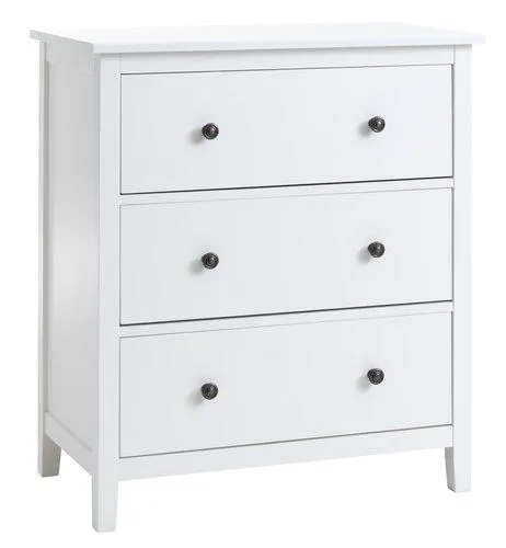 Cómoda NORDBY 3 cajones blanco