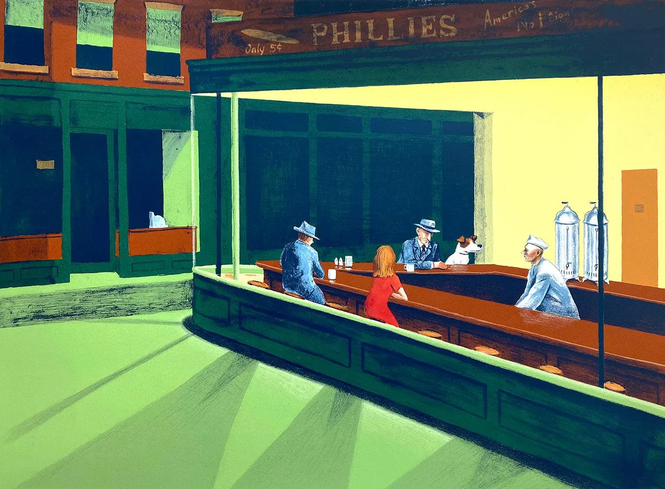 Edward Hopper's Dog - Nighthawks