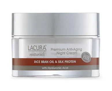 LACURA ® Naturals Anti-Aging Night Cream with Rice Bran Oil & Silk Protein 50ml