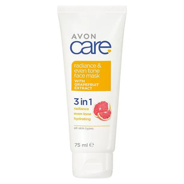 Avon Care Triple Care Even Tone -kasvonaamio greipillä