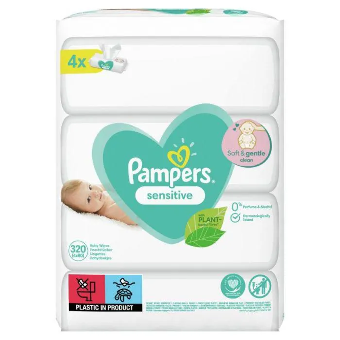 Pampers 320kpl Sensitive Baby Wipes puhdistuspyyhe