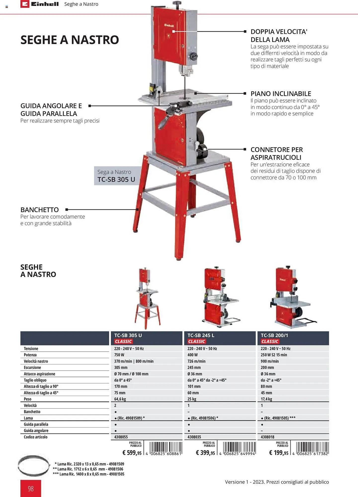 Volantino Einhell da 1 febbraio a 31 dicembre di 2023 - Pagina del volantino 98