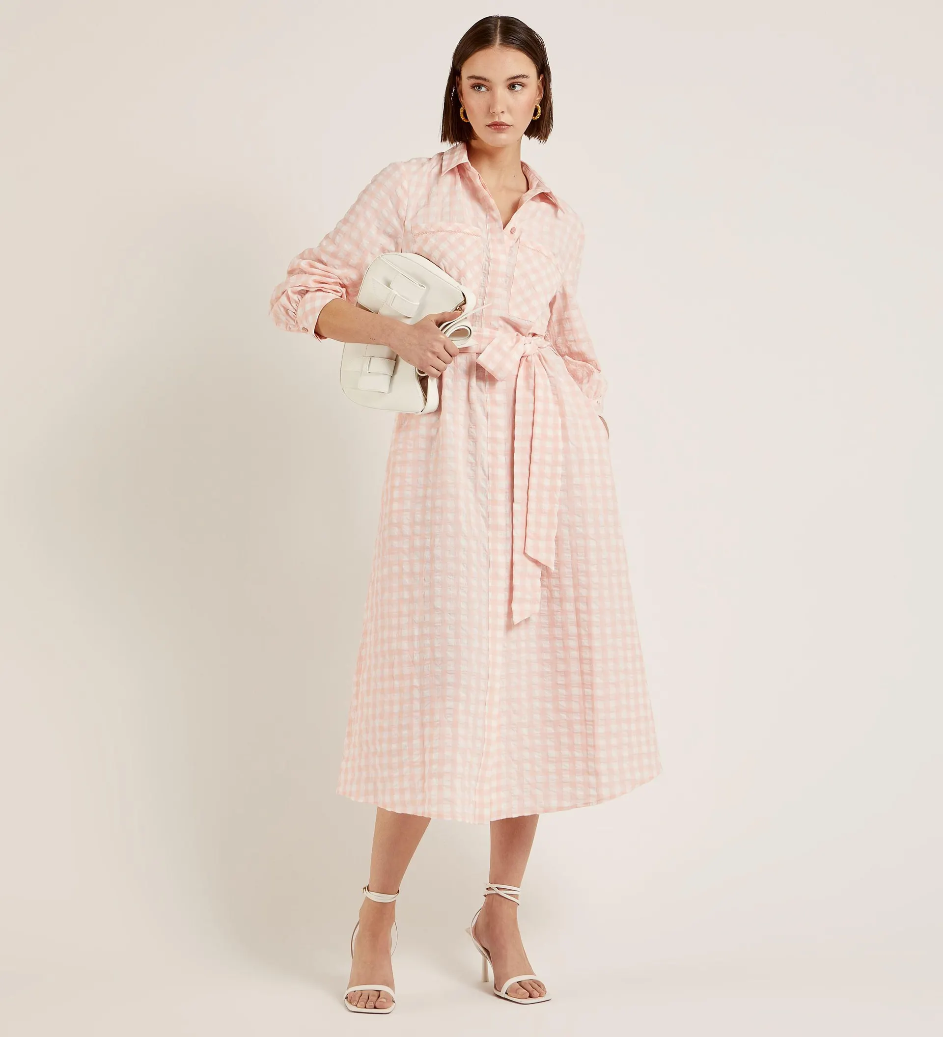 Vestido camisero vichy