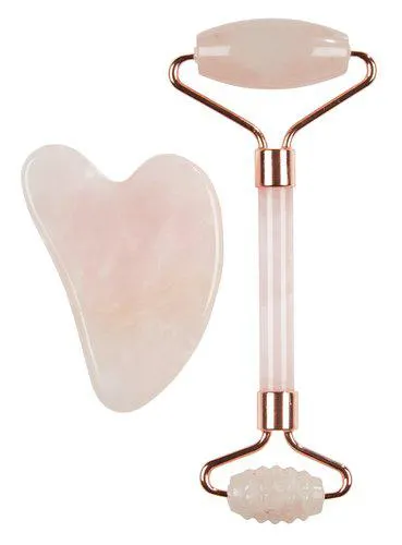 Face roller & massage stone VALLSTA rose