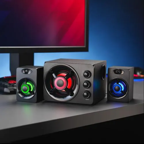RED5 Zeta Light-Up Gaming 2.1 Sound System