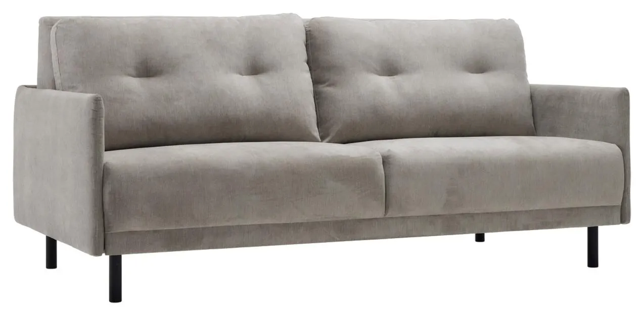 HETTA-vuodesohva Orinoco-kangas, väri beige. Jalat puu.