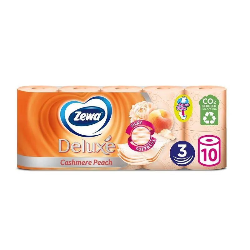 Hartie igienica Zewa Deluxe Cashmere Peach 10 role 3 straturi