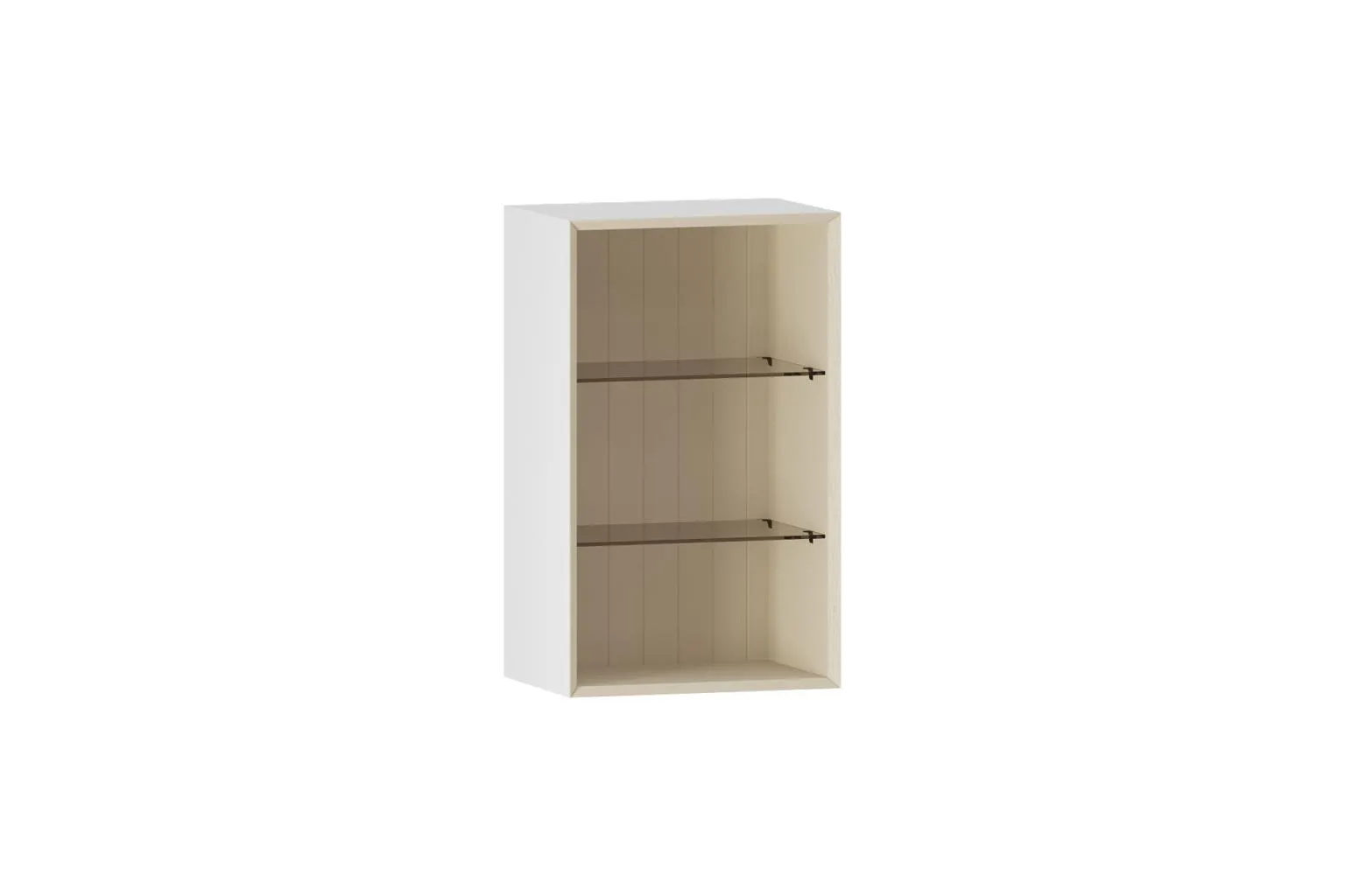 Etajeră suspendată cu polițe de sticlă L45