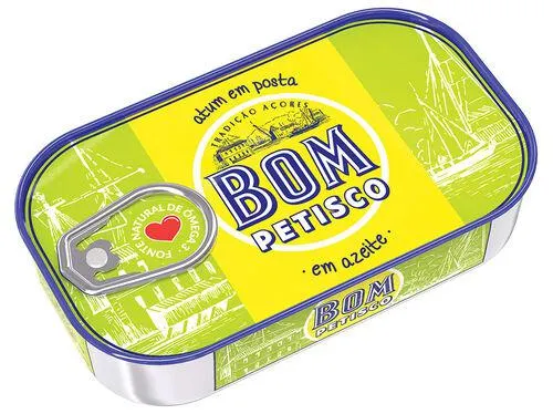 atum em azeite bom petisco 120(78)g