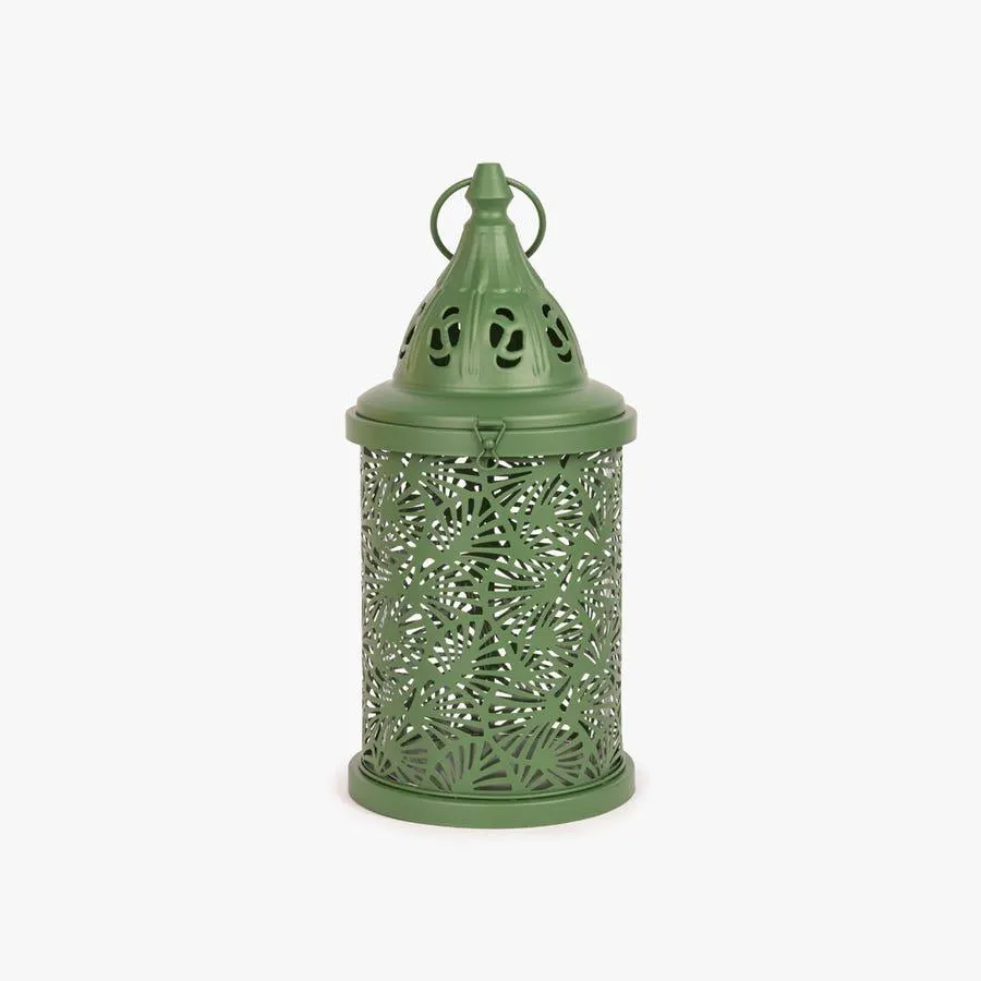 Lanterna metal verde 17,2x35 cm SWAN