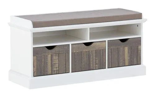 Banco OLDEKROG blanco/gris