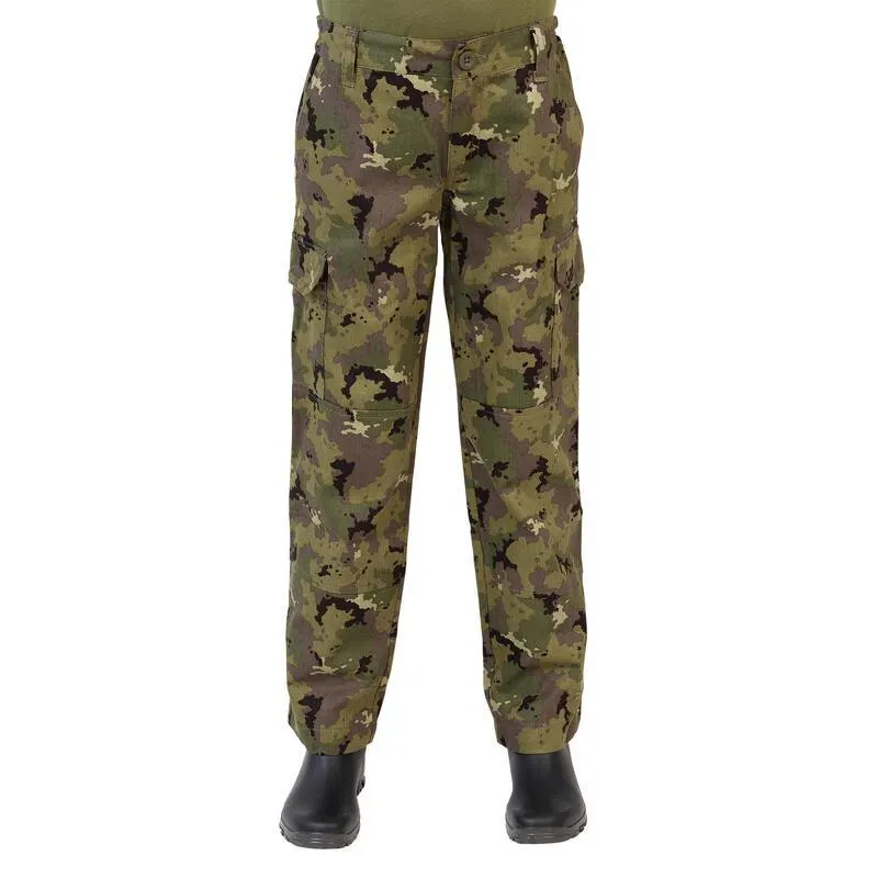 Pantalón De Caza Niños Solognac Camuflaje Island Verde