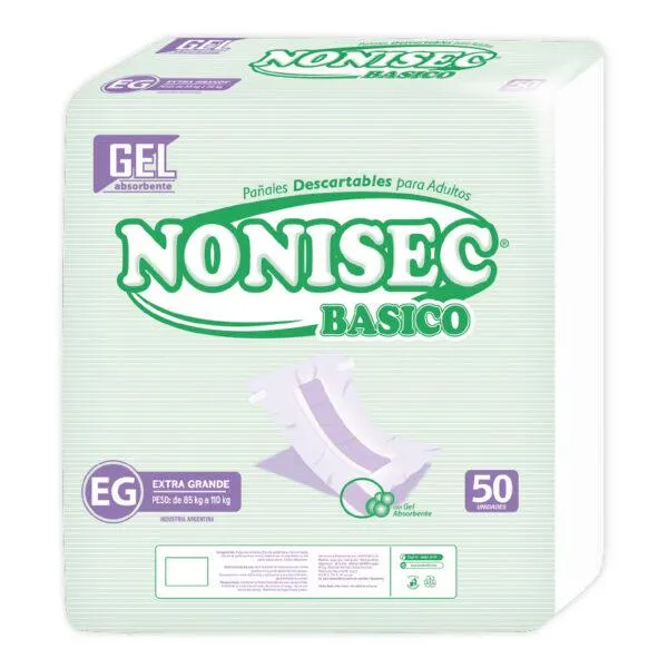 Pañales Nonisec Clasicos Unisex Xg