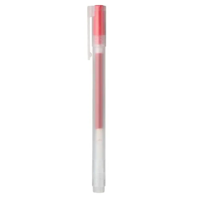 Gel Ink Cap Type Ballpoint Pen, 0.5 mm, Red