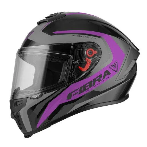 Cerrado CASCO FIBRA FALCON M BLACK&PURPLE