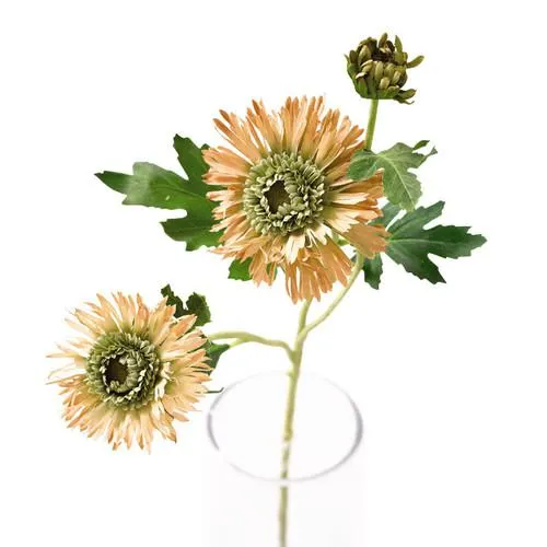 Orange Double Chrysanthemum Spray