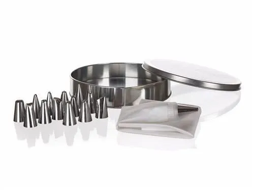 BANQUET Dekorační sada CULINARIA - zdobící sáček, 14 trysek, konektor