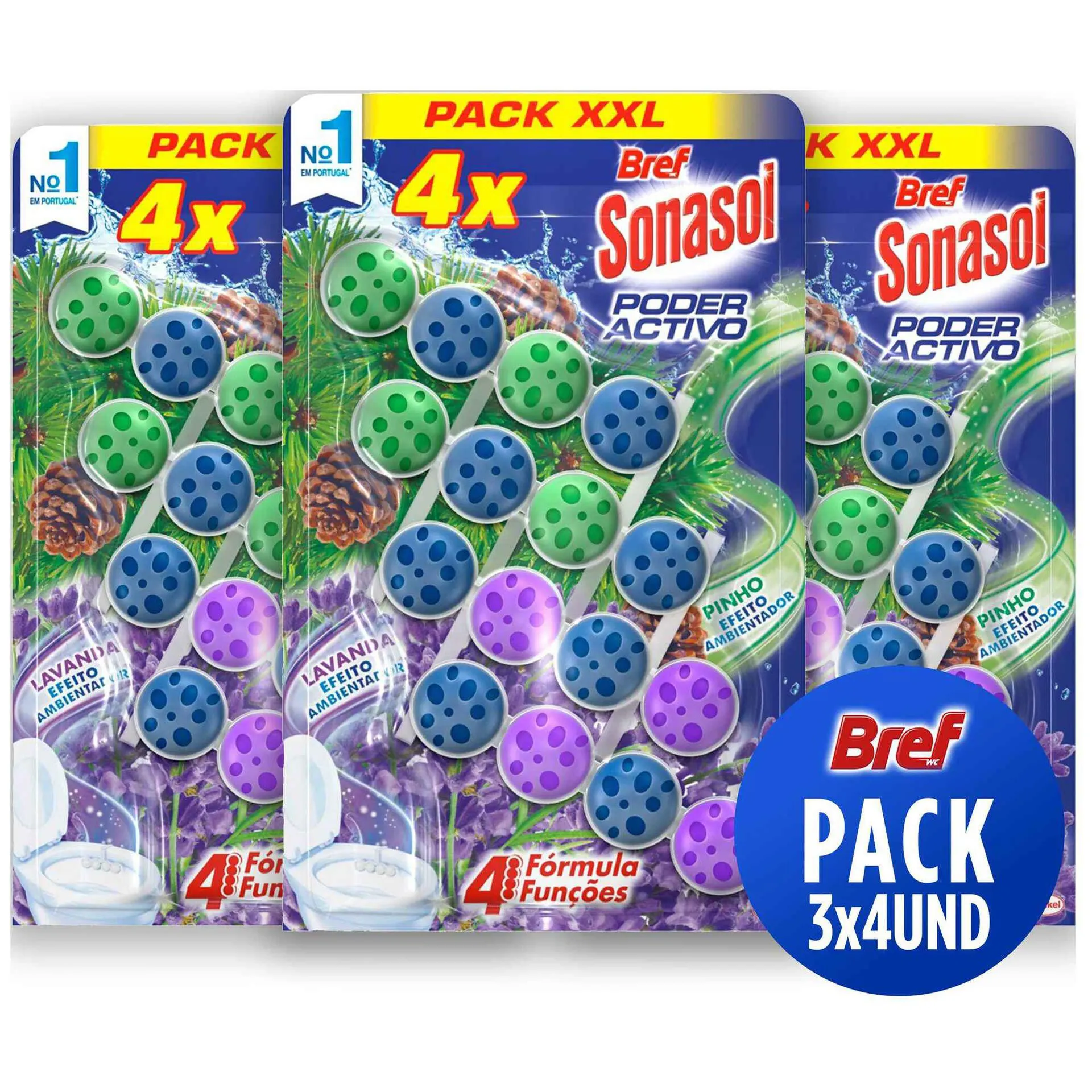 Bloco Sanitário Poder Ativo Pinho e Lavanda