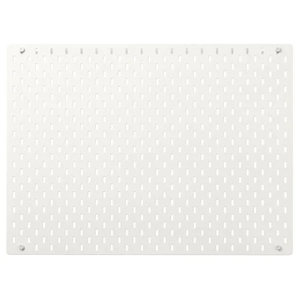 Tablero perforado, blanco,