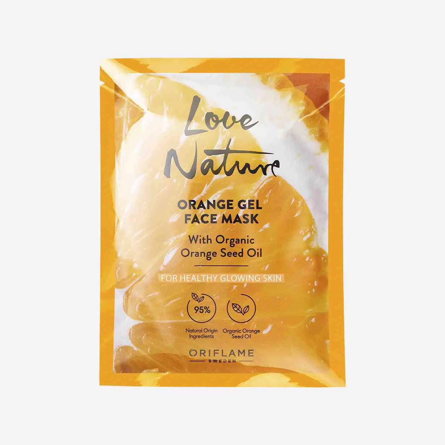 Orange Gel Face Mask with Organic Orange Seed Oil
