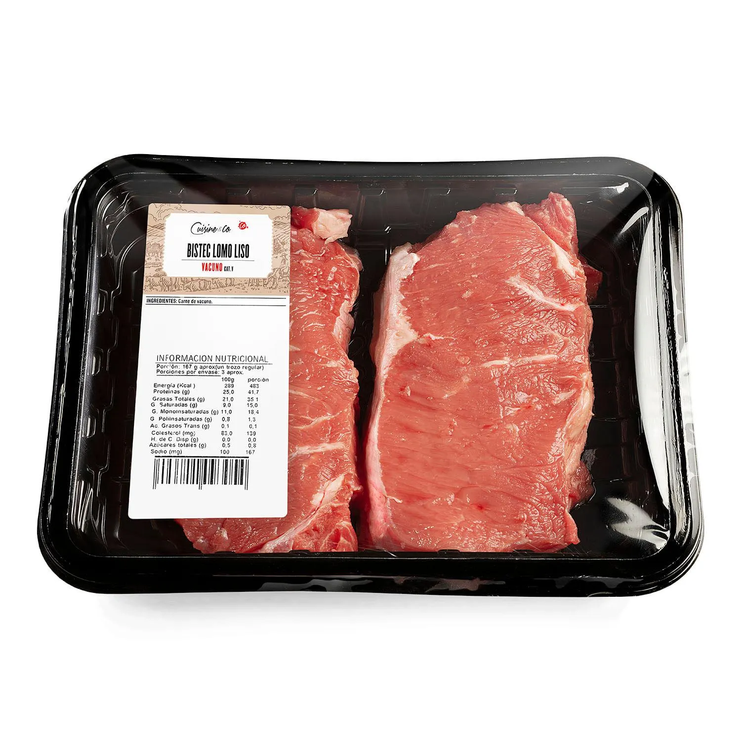Bistec de lomo liso kg