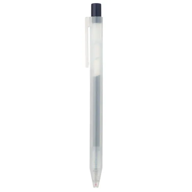 Gel Ink Knock Type Ballpoint Pen, 0.5 mm, Dark Blue