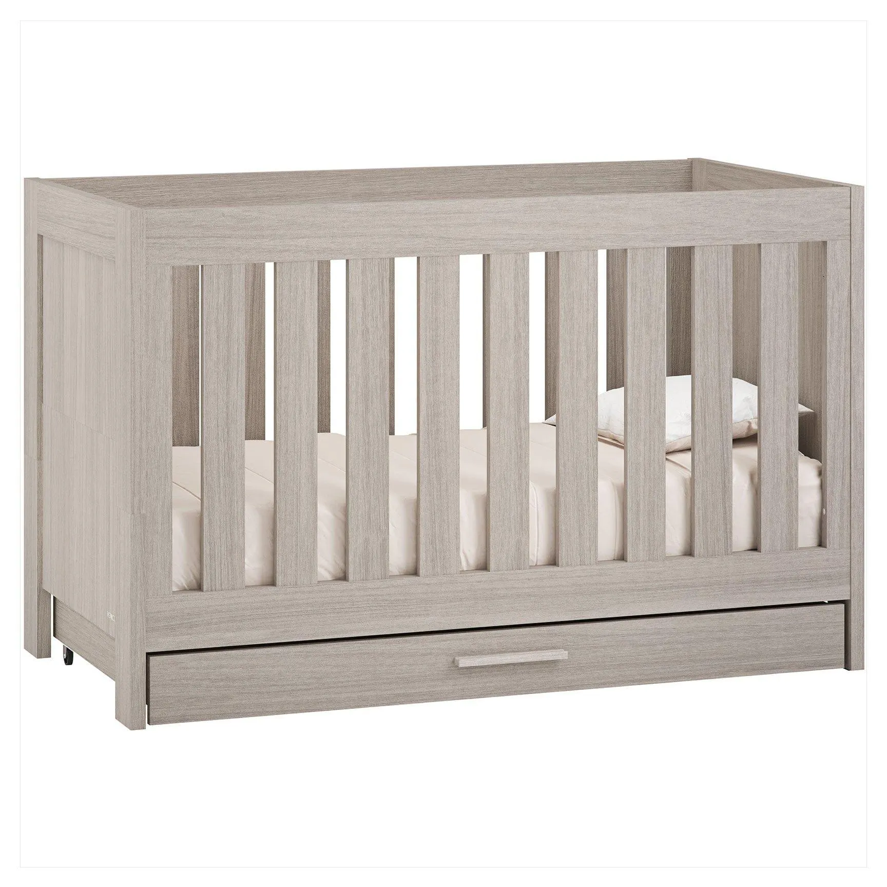 Venicci Forenzo Cot Bed with Drawer in Nordic White
