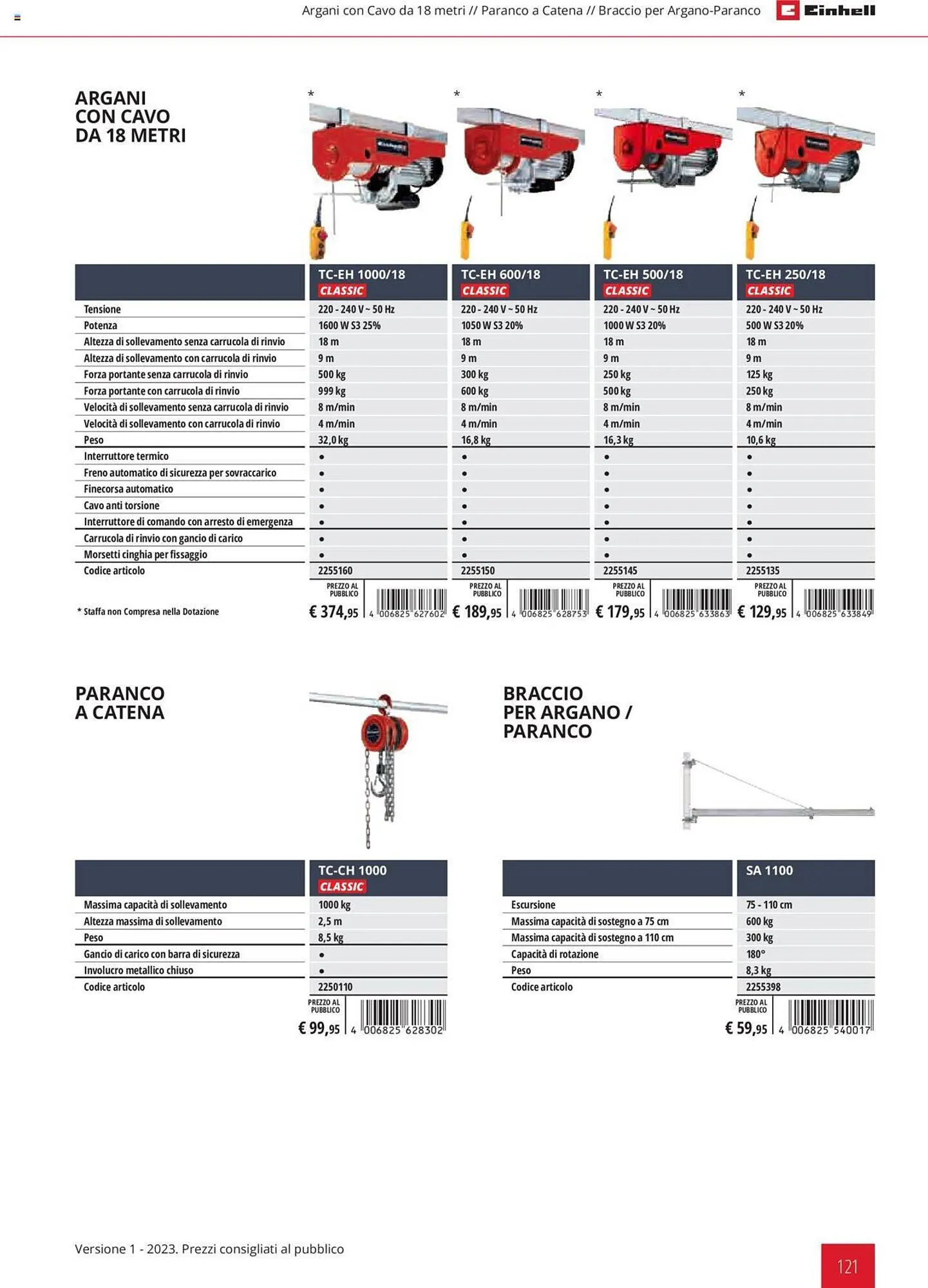 Volantino Einhell da 1 febbraio a 31 dicembre di 2023 - Pagina del volantino 121