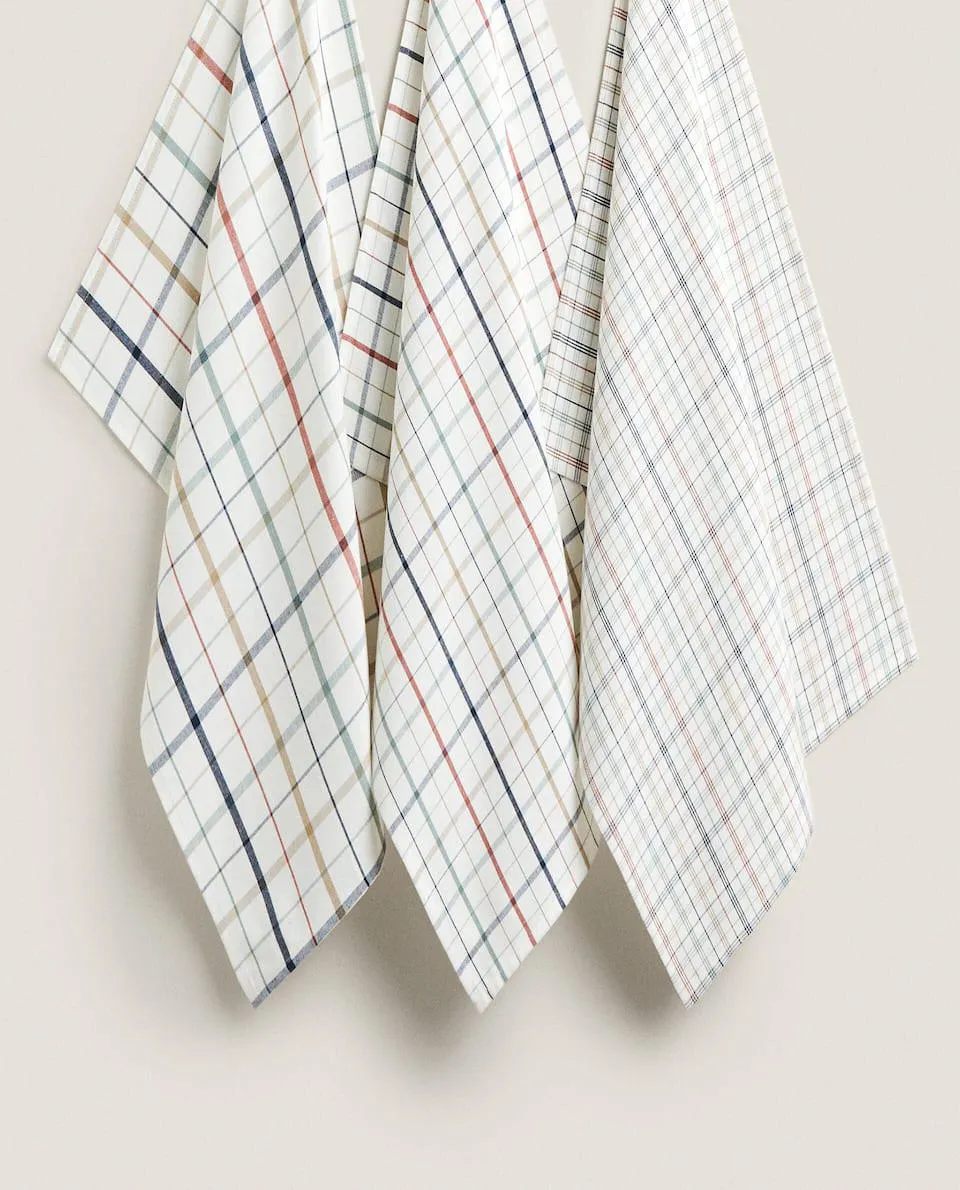 PAÑO ALGODÓN CUADROS (PACK DE 3)