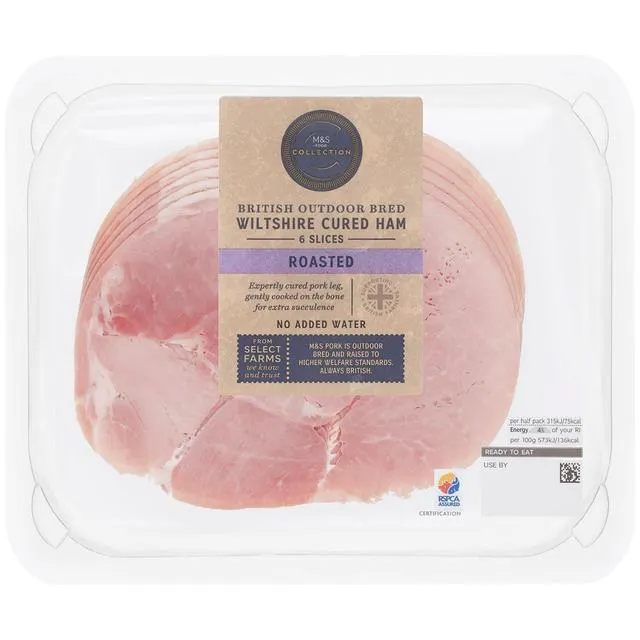 M&S British Wiltshire Roast Ham 6 Slices