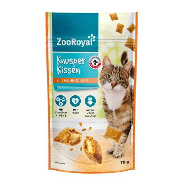 ZooRoyal Knusperkissen Huhn & Käse